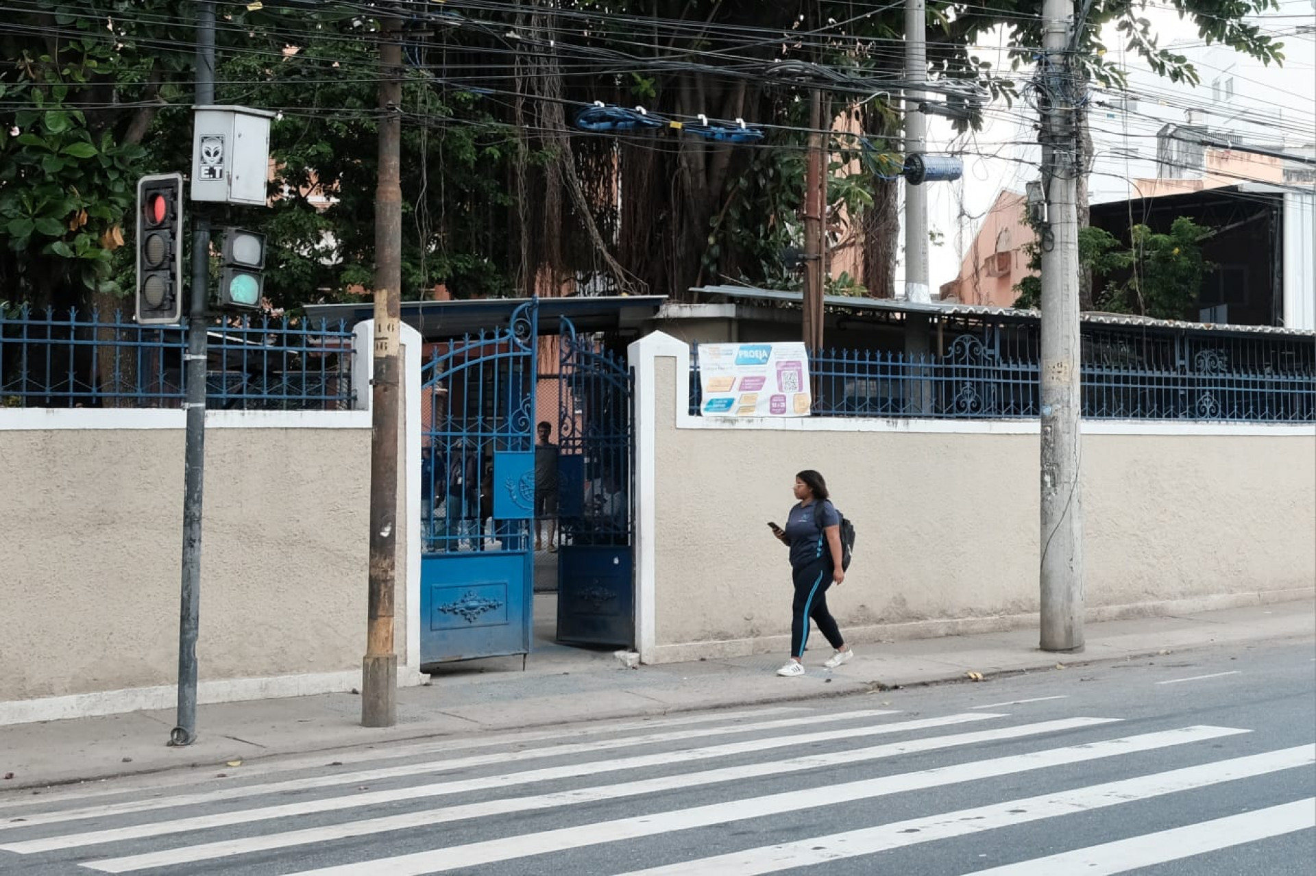 Colégio Pedro II, na Rua Barão do Bom Retiro, funcionou para aplicação de provas de 2ª chamada - Pedro Teixeira / Agência O Dia