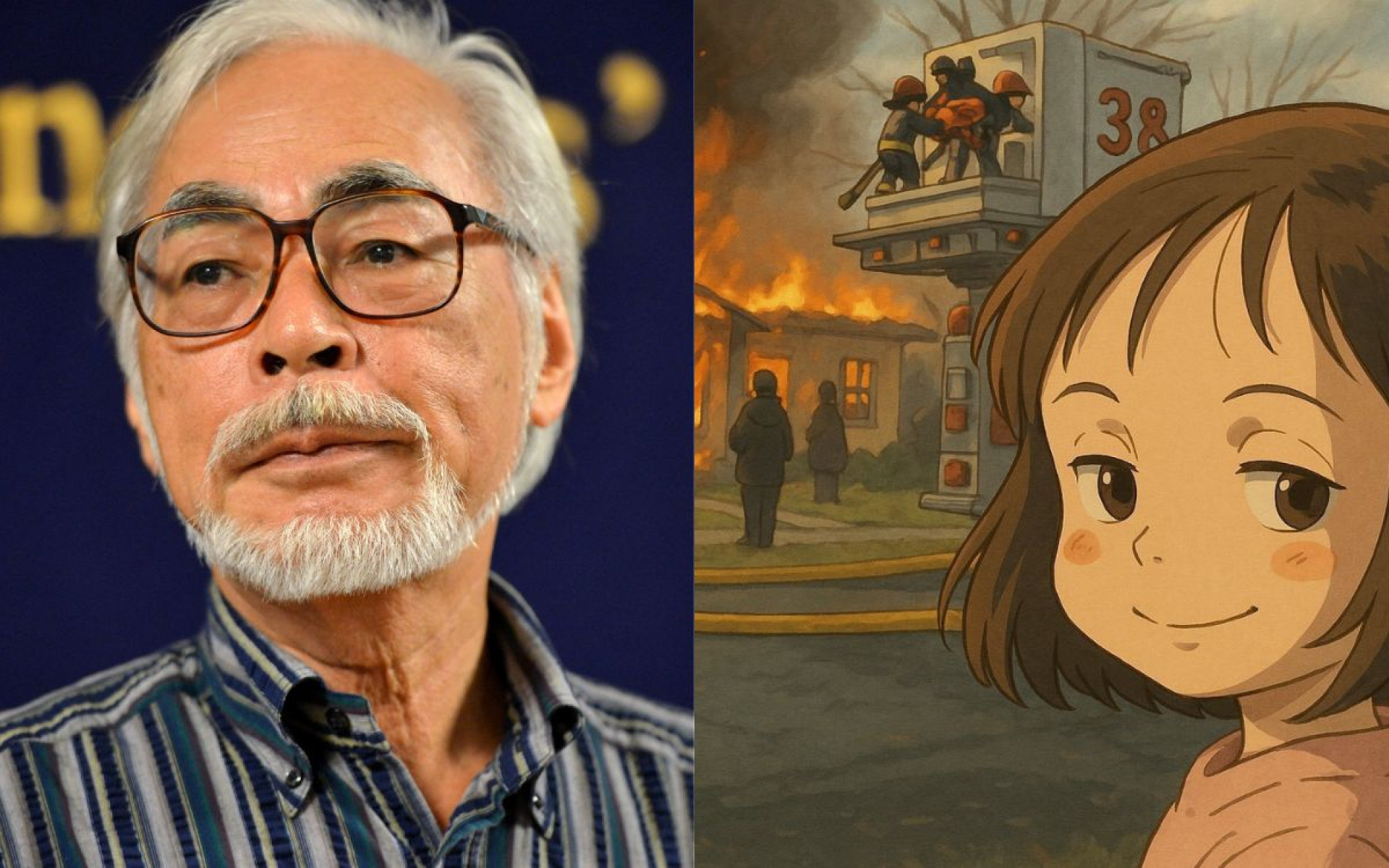 Fala de Hayao Miyazaki, diretor do Studio Ghibli, foi usada para debater limites da IA - AFP / Reprodução X