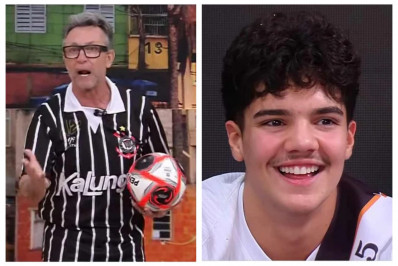 Craque Neto constrange filho ao vivo com piada sobre parte íntima