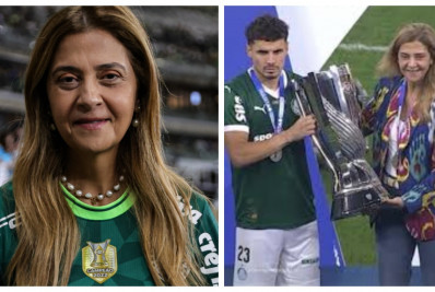 Leila Pereira, do Palmeiras, rebate críticas por receber troféu de vice sorrindo