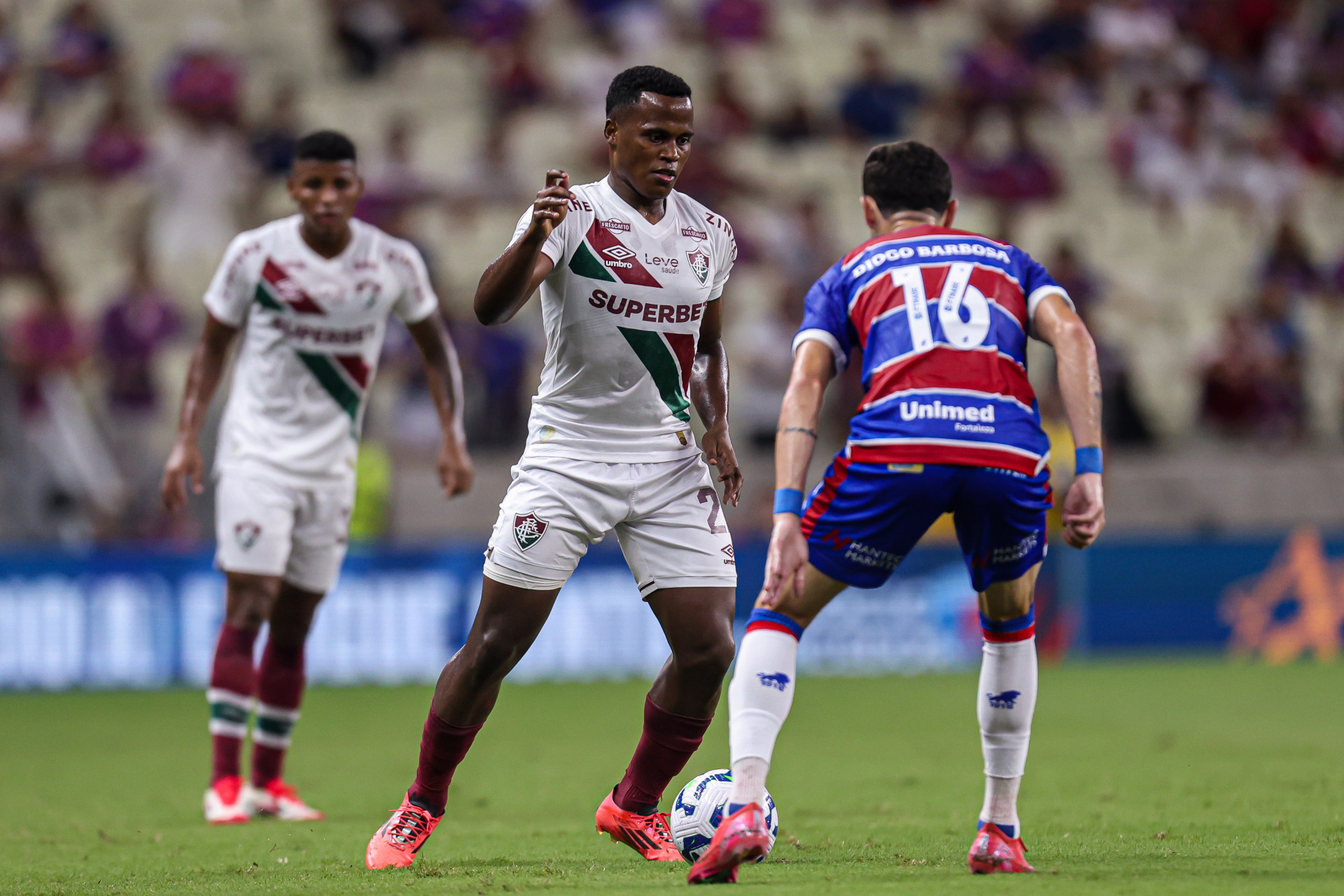 Arias durante Fortaleza x Fluminense - Marcelo Gonçalves / Fluminense FC