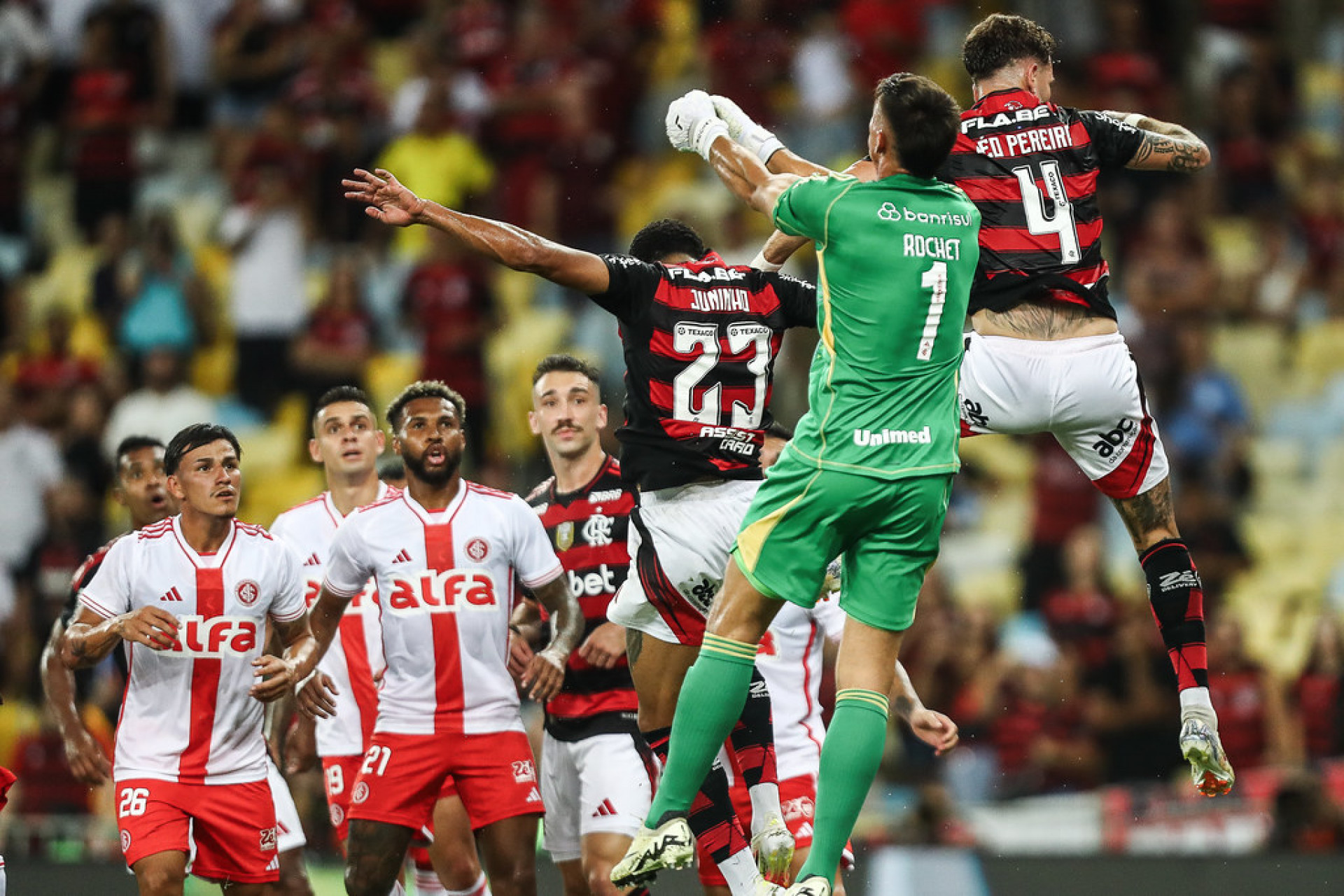 Flamengo enfrentou o Internacional, neste sábado (29), no Maracanã, pela 1ª rodada do Brasileirão - Gilvan de Souza / Flamengo