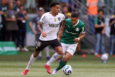 Botafogo faz bom jogo, mas empata sem gols com o Palmeiras na estreia do Brasileirão