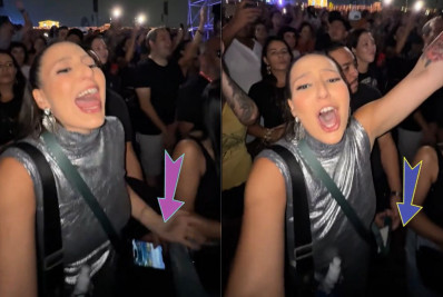 Vídeo! Influenciadora registra momento em que é furtada no Lollapalooza