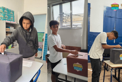 Alunos de 15 escolas participam do processo eleitoral para a definição de vereadores mirins em Paraíba do Sul