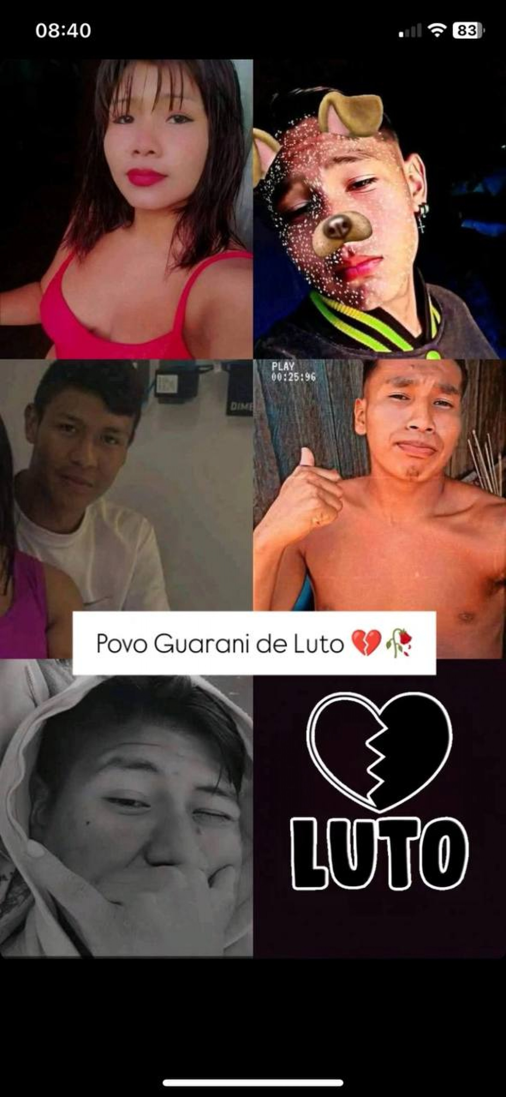 Jovens morreram na hora com o impacto da batida - Reprodução/redes sociais