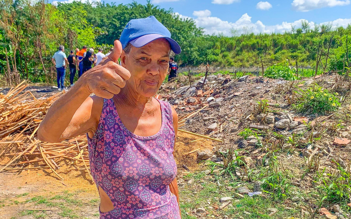 A moradora do bairro, Luciene de Souza