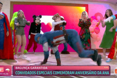 Ana Maria Braga comemora 76 anos com Carreta Furacão no 'Mais Você'