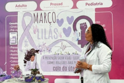 Ação de conscientização marcou o 'Março Lilás' em Duque de Caxias