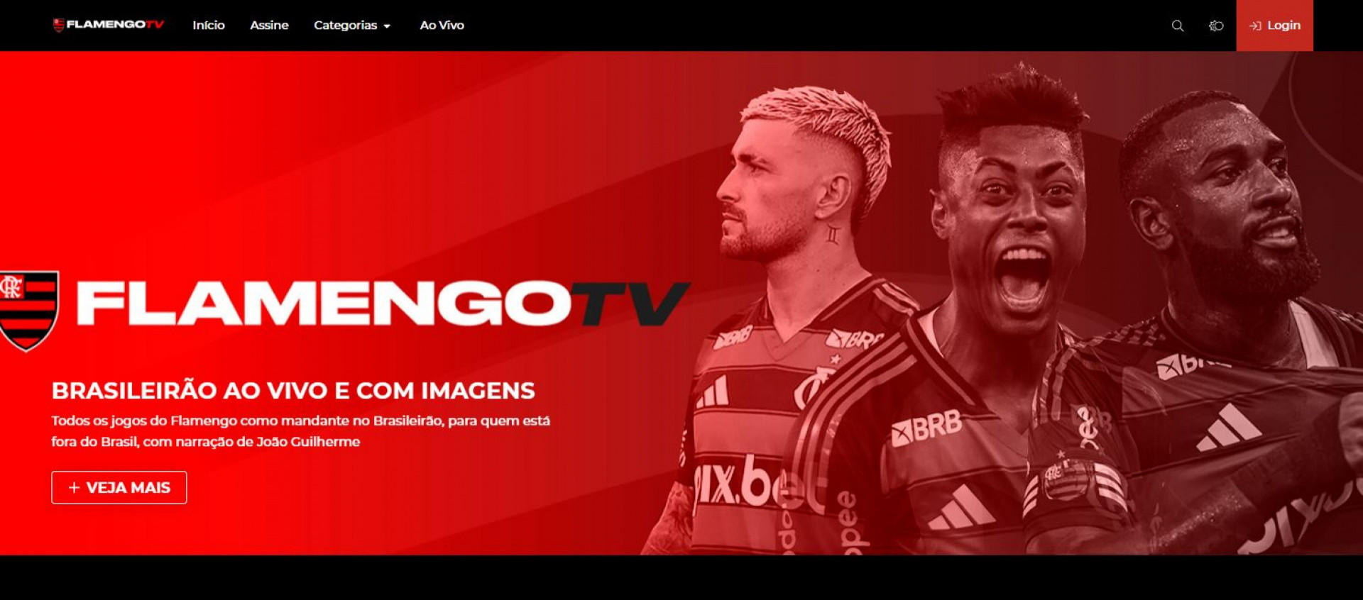 Flamengo lan&ccedil;a plataforma para transmiss&atilde;o de jogos para o exterior - Reprodu&ccedil;&atilde;o