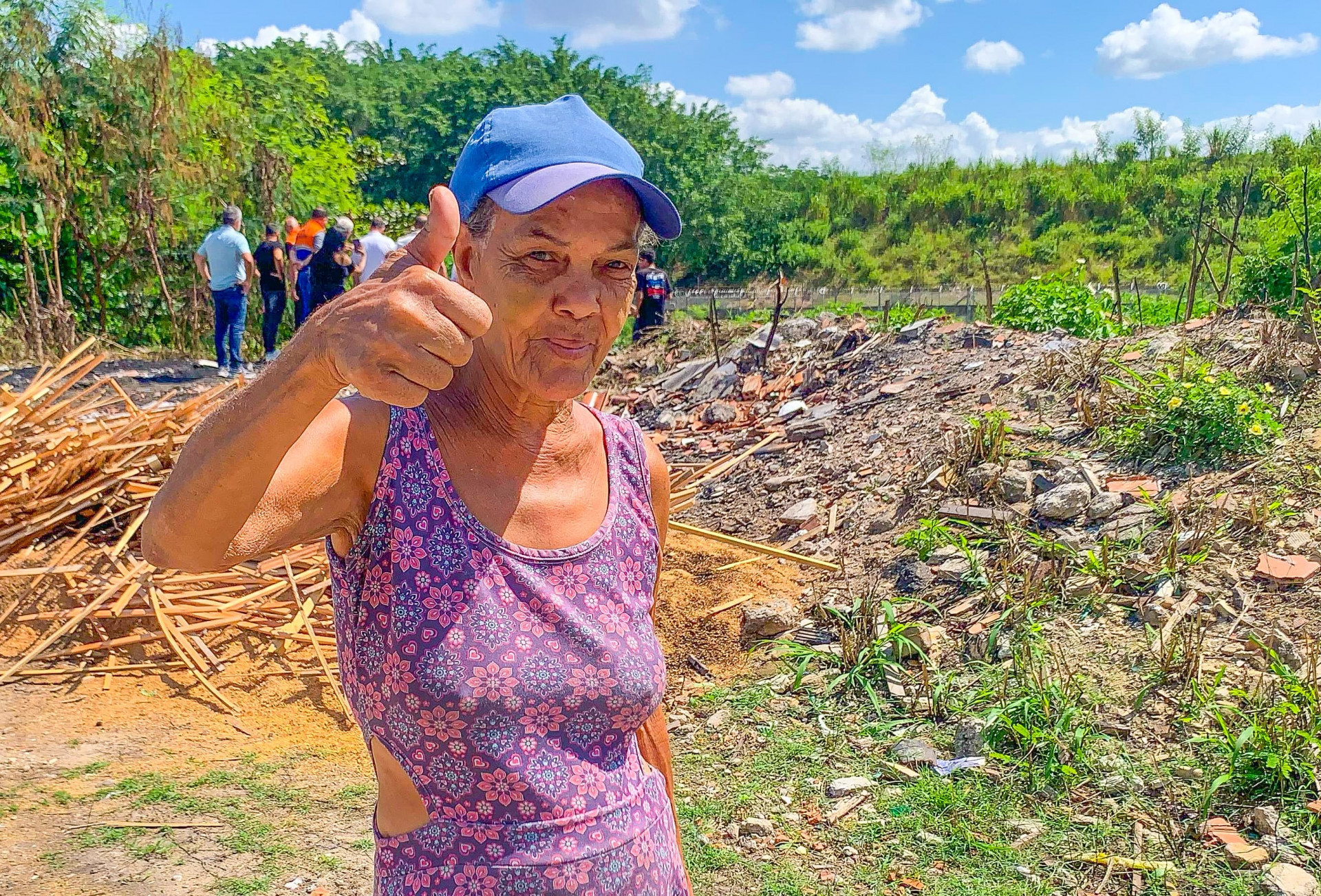 A moradora do bairro, Luciene de Souza - Gilberto Rocha