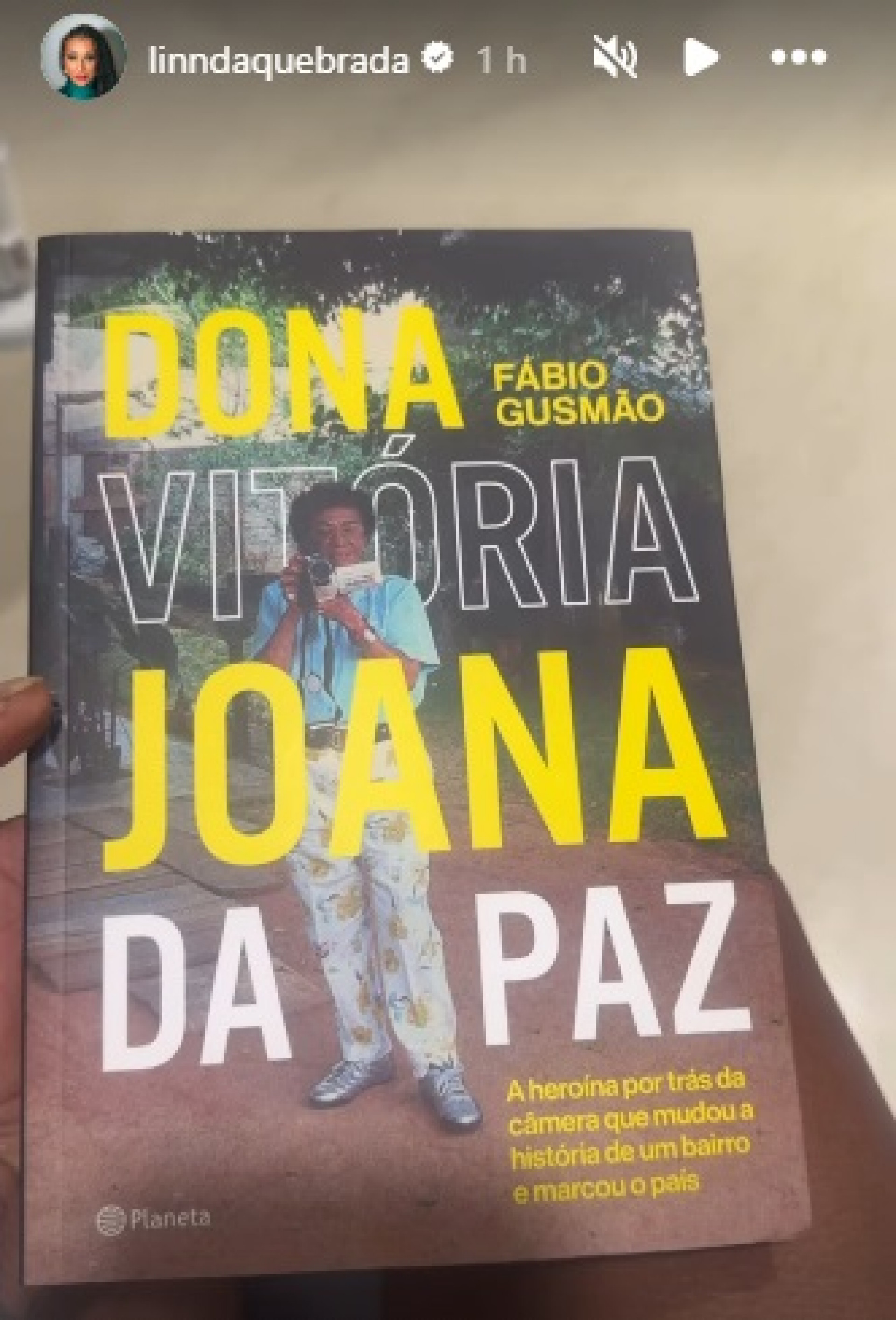 Linn da Quebrada indicou livro que deu origem ao filme 'Vitória' - Reprodução/Instagram 