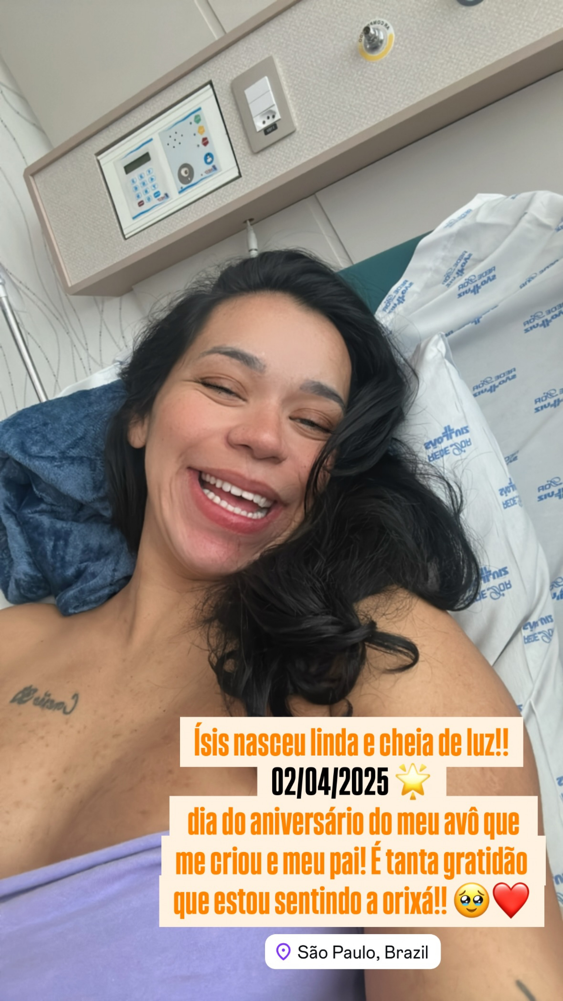 Rayane Cunha, mulher de Érico Brás, anuncia nascimento da segunda filha  - Reprodução / Instagram 