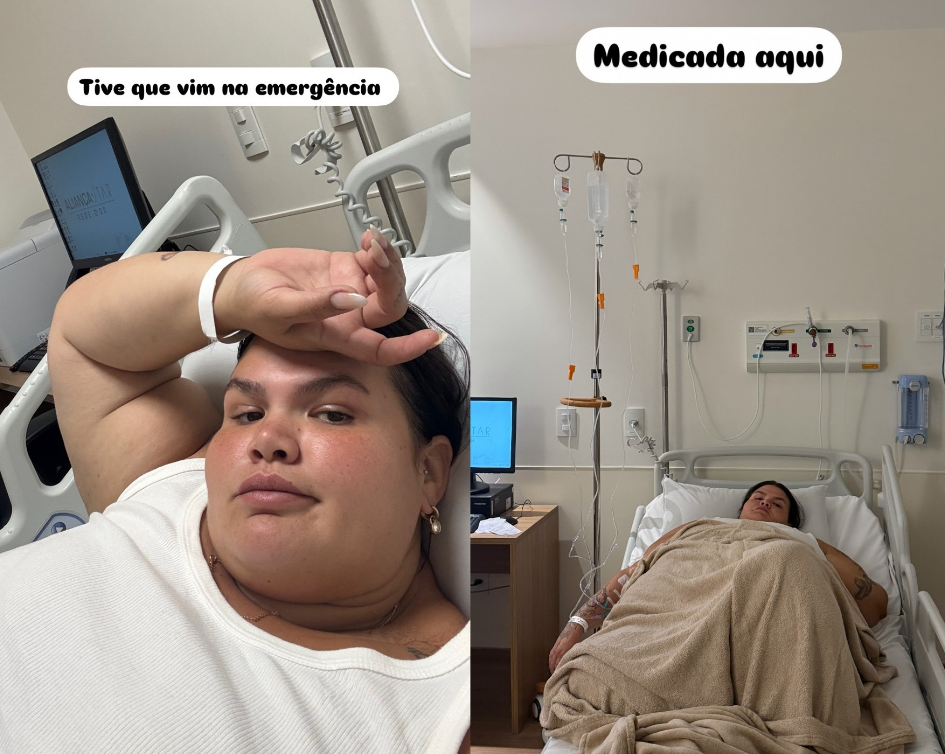 Thais Carla foi hospitalizada após dores de cabeça  - Reprodução/Instagram 