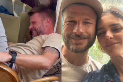 Rodrigo Hilbert cai da cadeira e leva 'bronca' de Fernanda Lima: 'Não se esparrama'