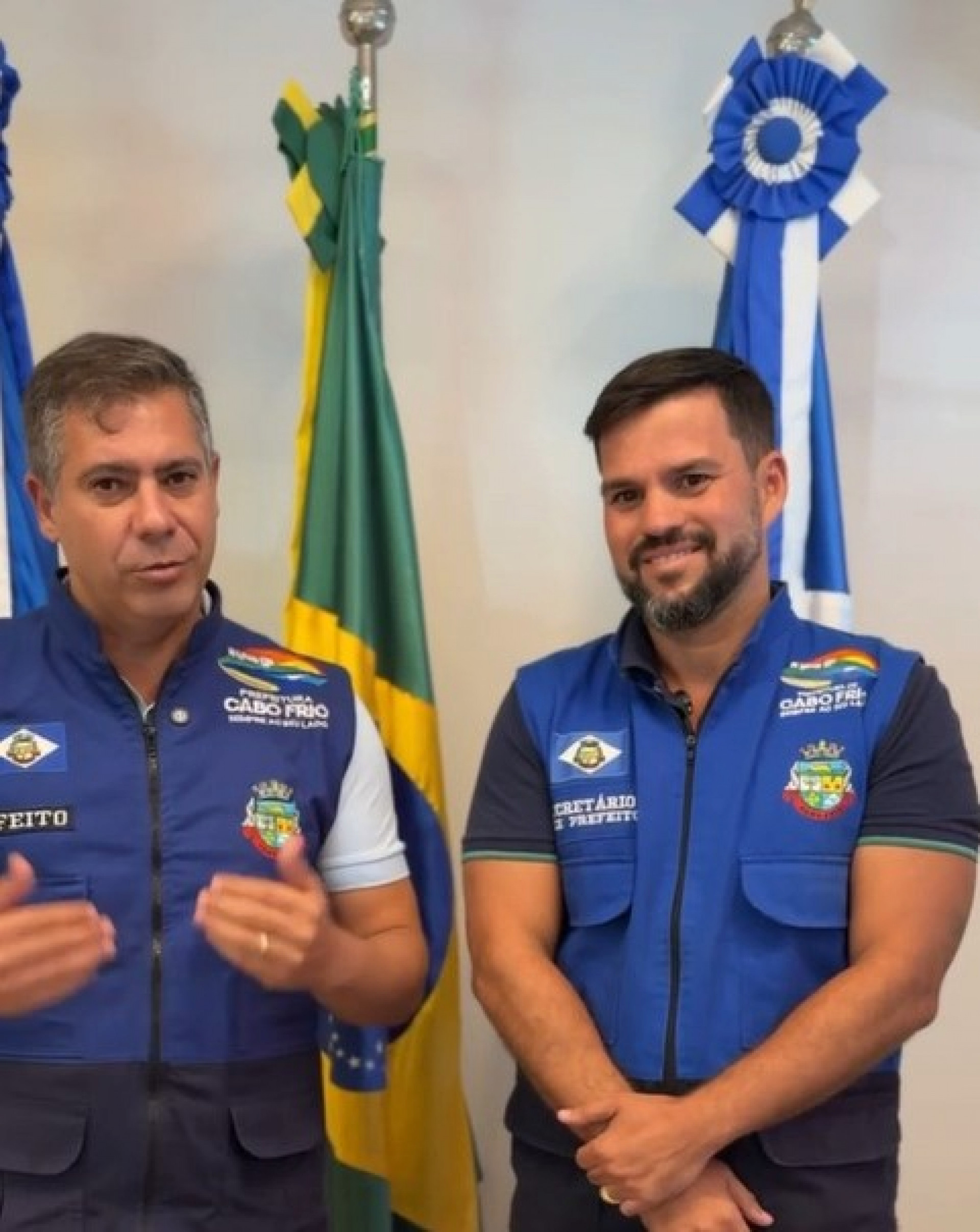 Prefeito Dr Serginho e seu Vice Miguel Alencar 
