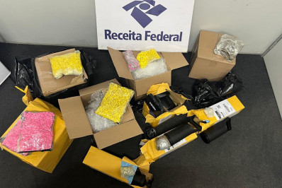 Receita Federal apreende mais R$ 1 milhão em drogas em transportadora