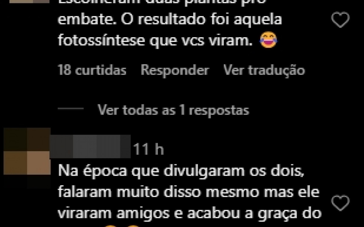 Print tirado do Instagram