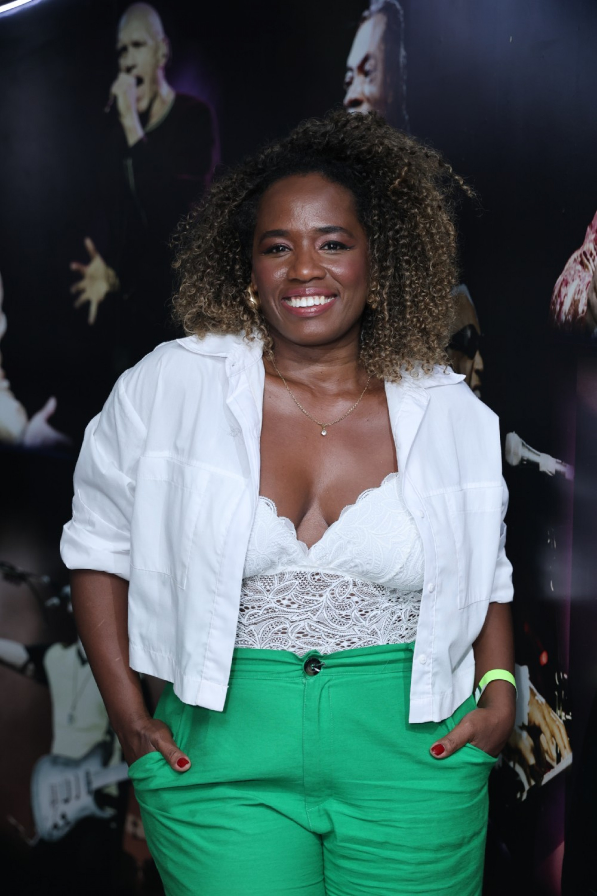 Tatiana Tiburcio em show do Belo no Rio 
  - Daniel Pinheiro / Brazil News 