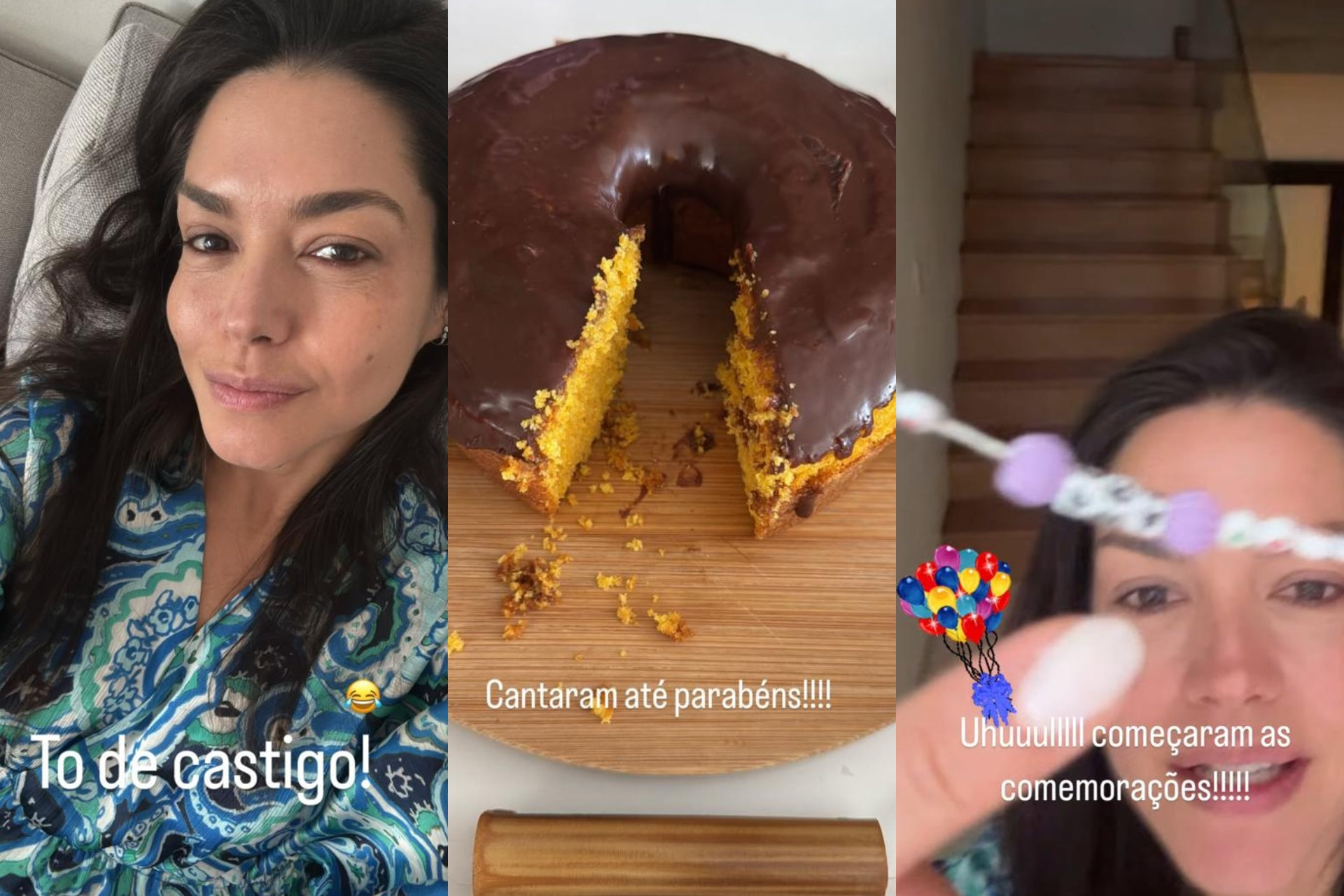 Thais Fersoza ganha surpresa de aniversário de Michel Teló e filhos - Reprodução / Instagram 