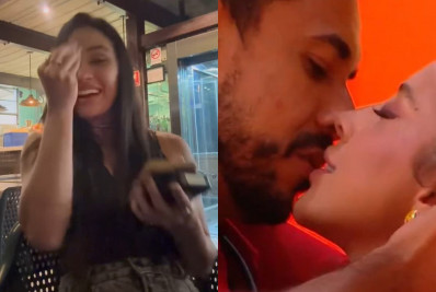 Eva reage ao beijo entre Renata e Maike no 'BBB 25': 'Meu Deus'