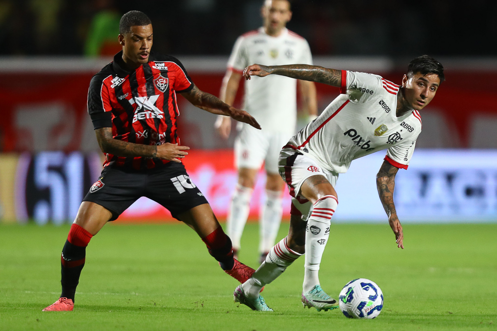 VITORIA X FLAMENGO - CAMPEONATO BRASILEIRO - BARRADAO - 06-04-2025. Foto: Gilvan de Souza/Flamengo - Gilvan de Souza / Flamengo