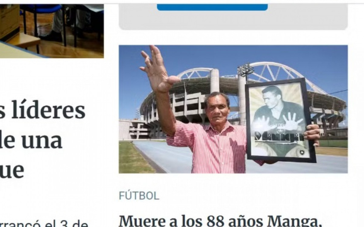 Manga teve passagem marcante pelo Barcelona de Guayaquil, do Equador