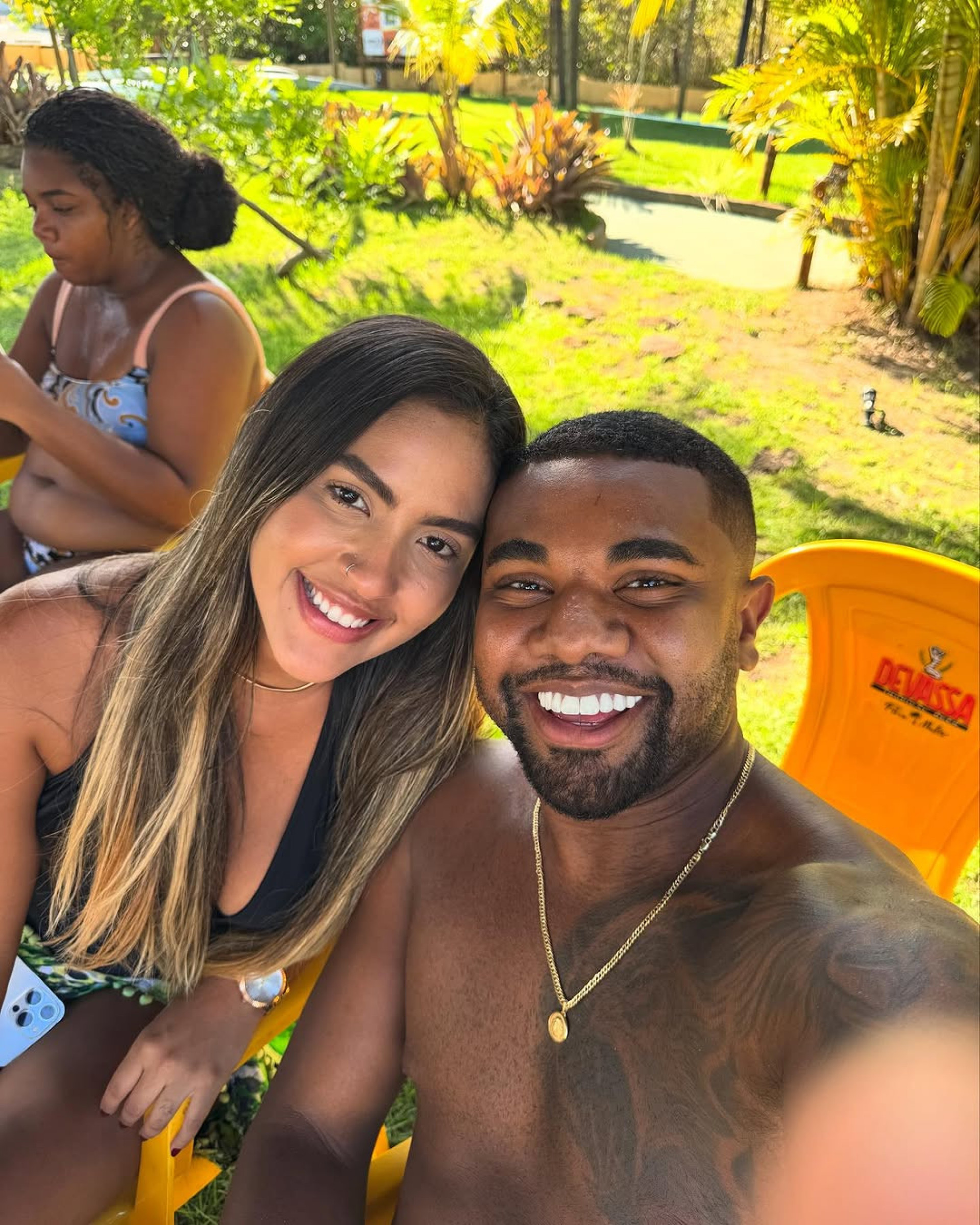 Adriana Paula e Davi Brito  - Reprodução/Instagram 