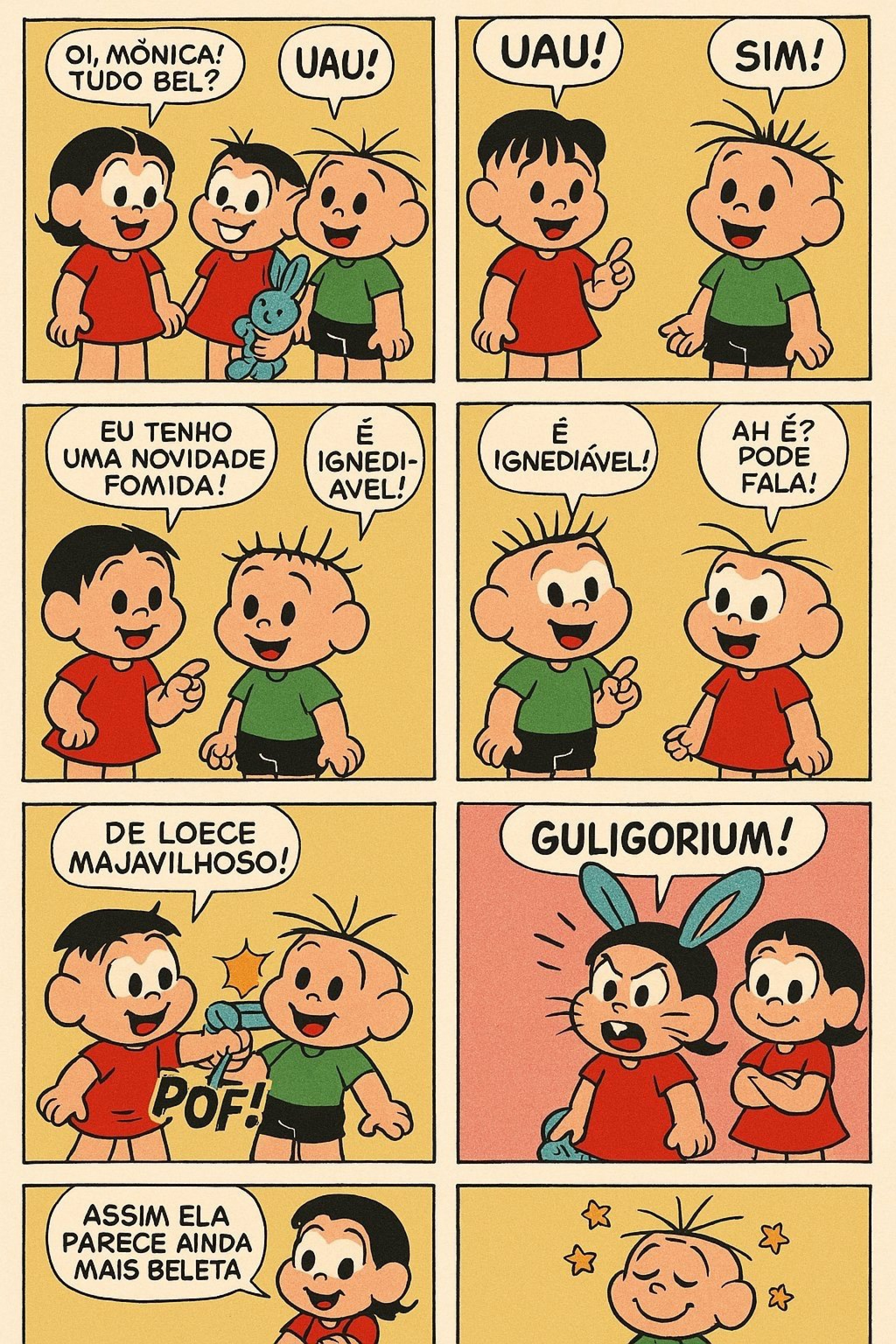 Internautas usam inteligência artificial para geração de imagens que imitam quadrinhos da 'Turma da Mônica' - Reprodução / X