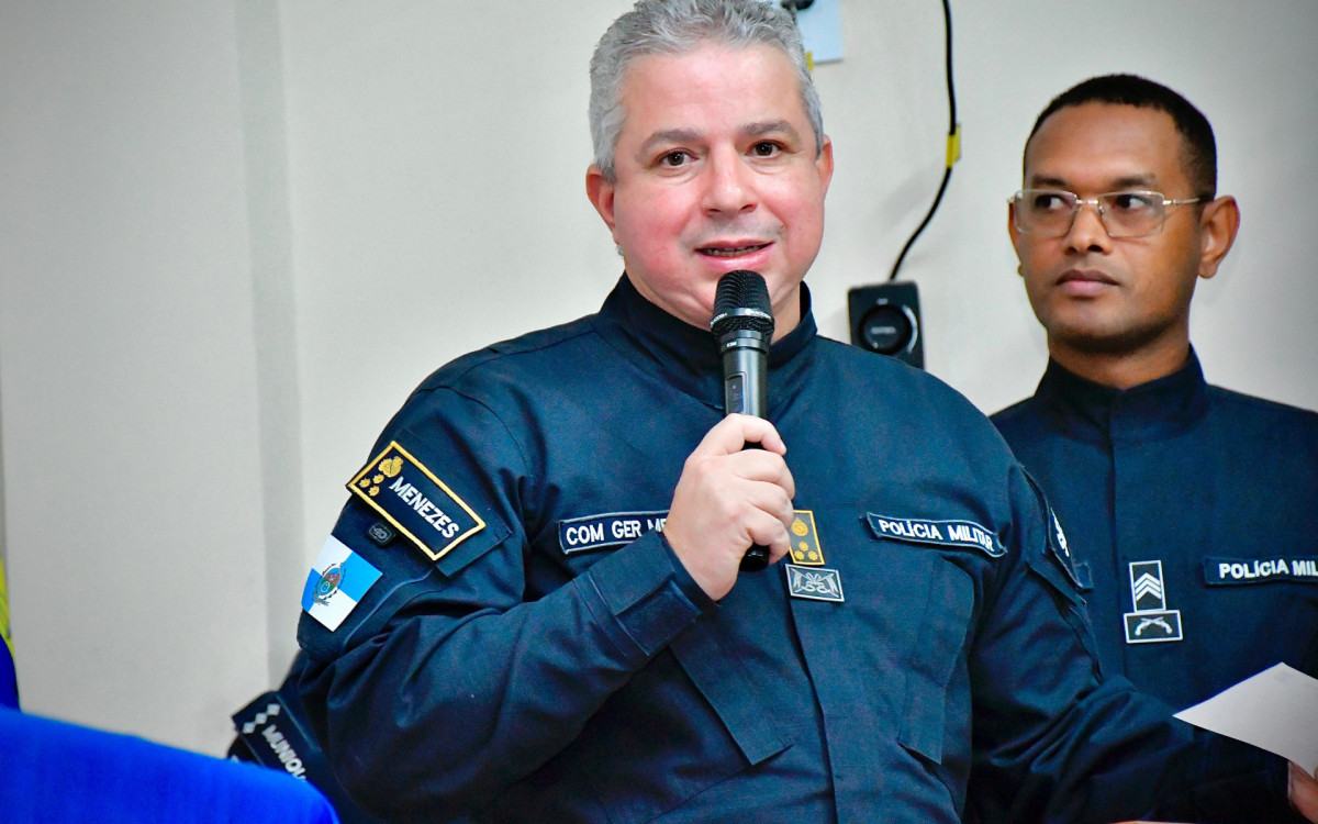 O secretário de Estado de Polícia Militar, Marcelo de Menezes, destacou o apoio da Prefeitura na construção da DPJM