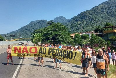 Pedágio na Rio-Santos: com gastos acima de R$ 200 mensais, moradores pedem isenção