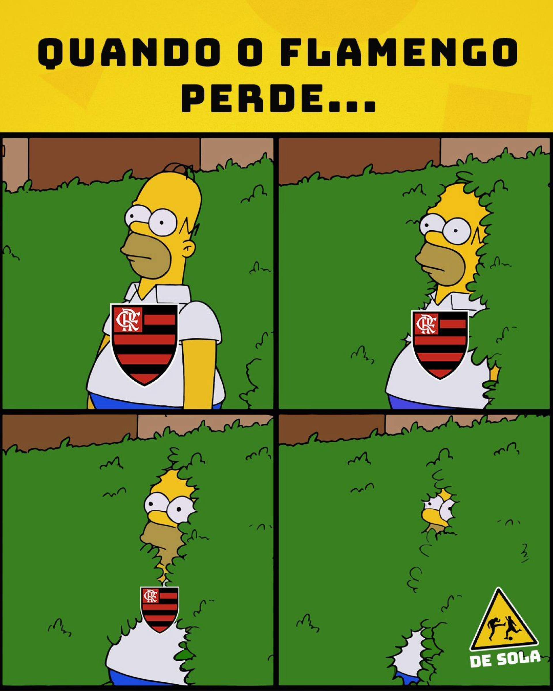 Provocação após derrota do Flamengo - Reprodução