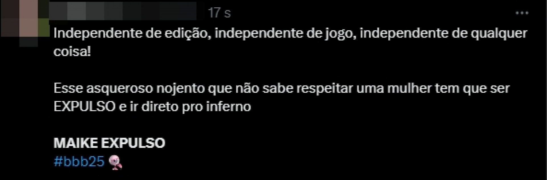 Prints tirados da rede social X - Reprodução/X