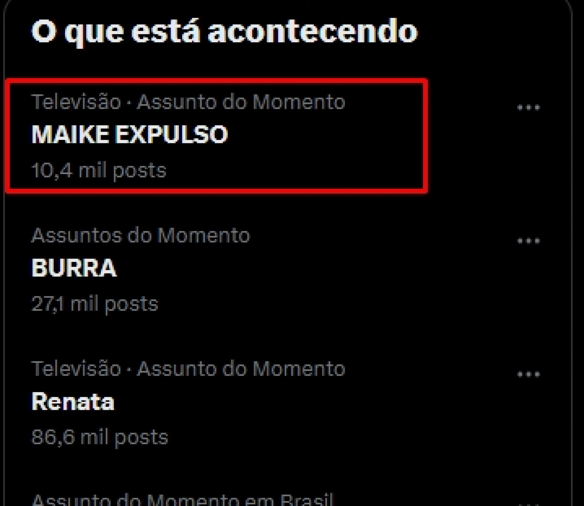 Prints tirados da rede social X - Reprodução/X