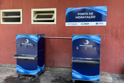 Novos bebedouros são instalados pela Águas do Imperador no Parque de Itaipava