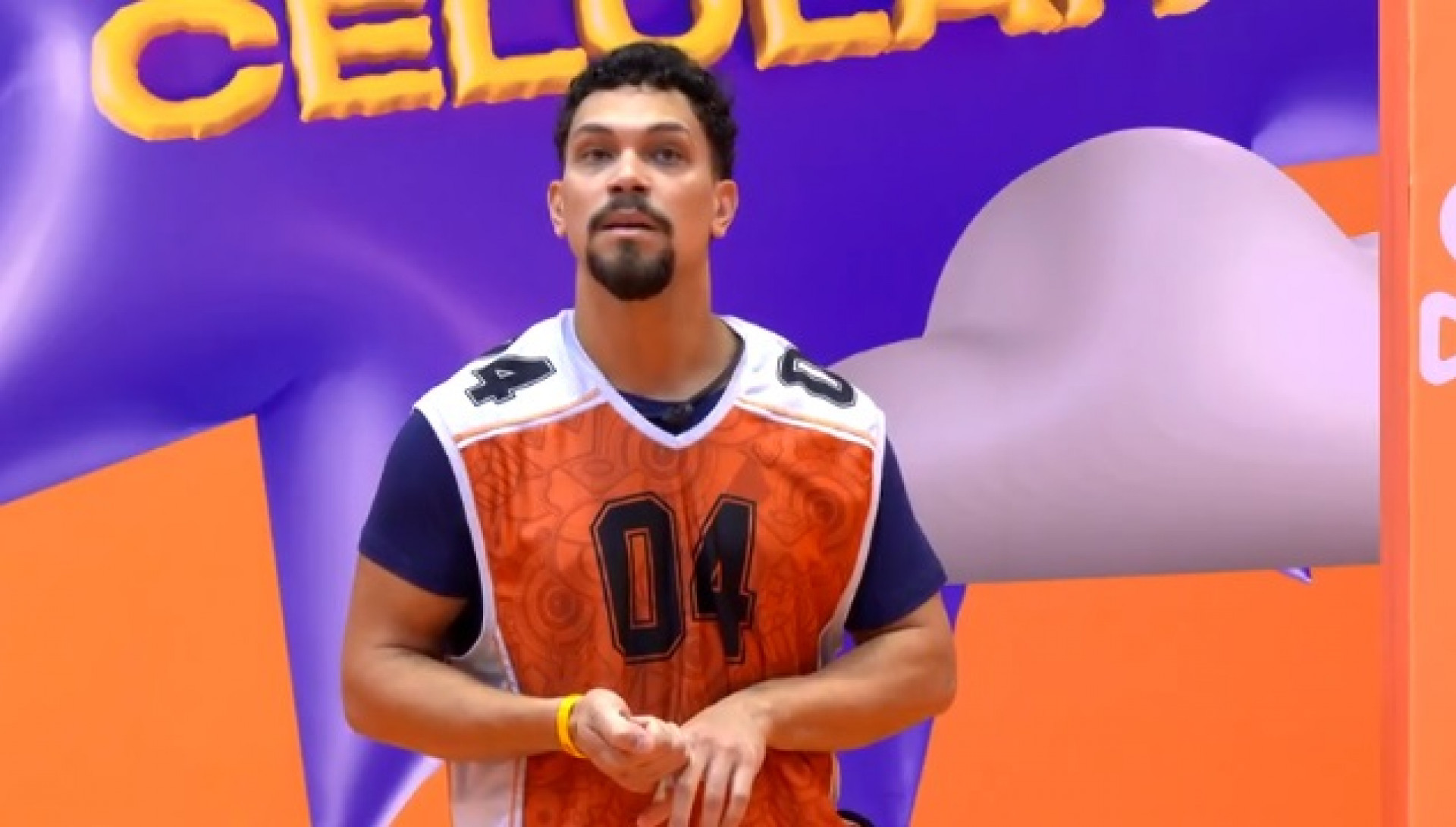 Vinícius durante a Prova do Anjo  - Reprodução de Vídeo