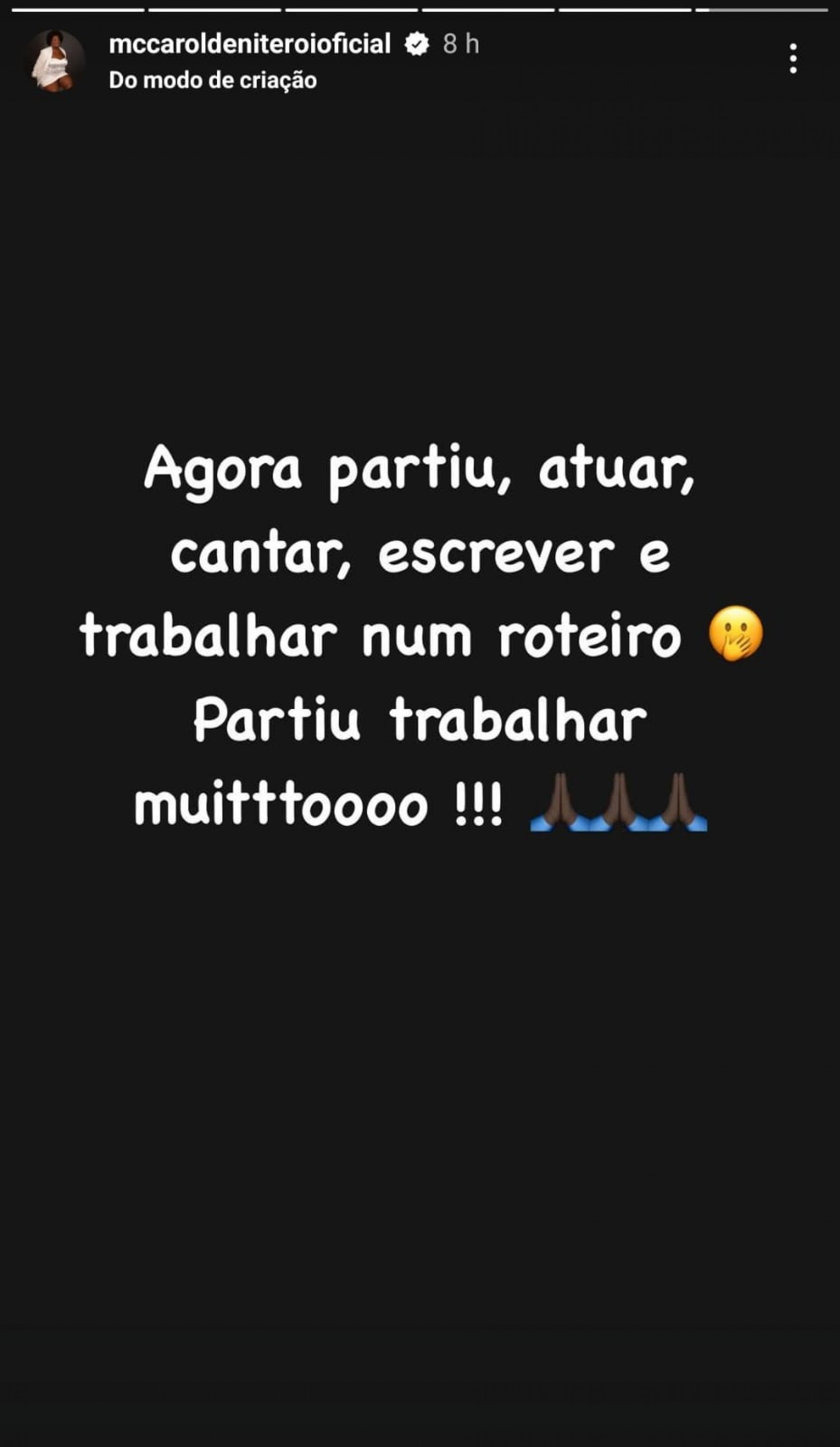 MC Carol anuncia fim do casamento com Cosme Santiago - Reprodução / Instagram