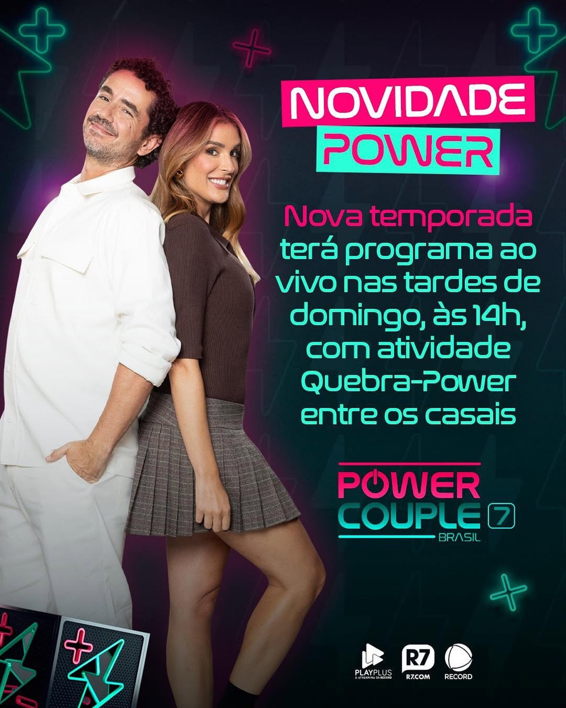Record anunciou novidade em dinâmica do 'Power Couple' - Reprodução/Instagram 