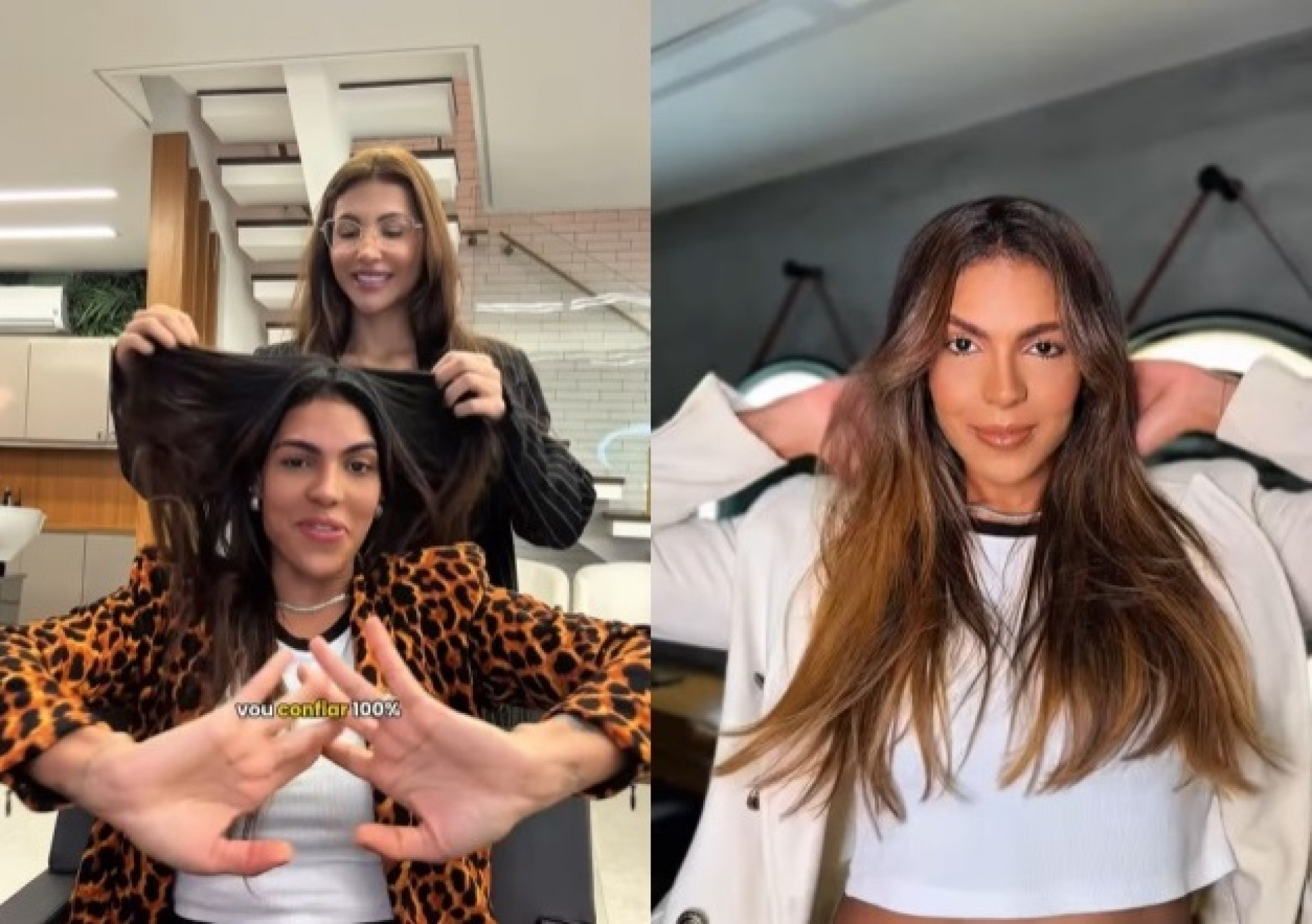 Jheny Santucci transformou os fios de Tays Reis - Reprodução/Instagram