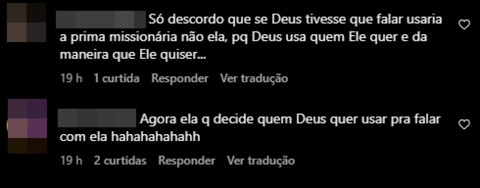 Print tirado de uma página do Instagram - Reprodução/Instagram