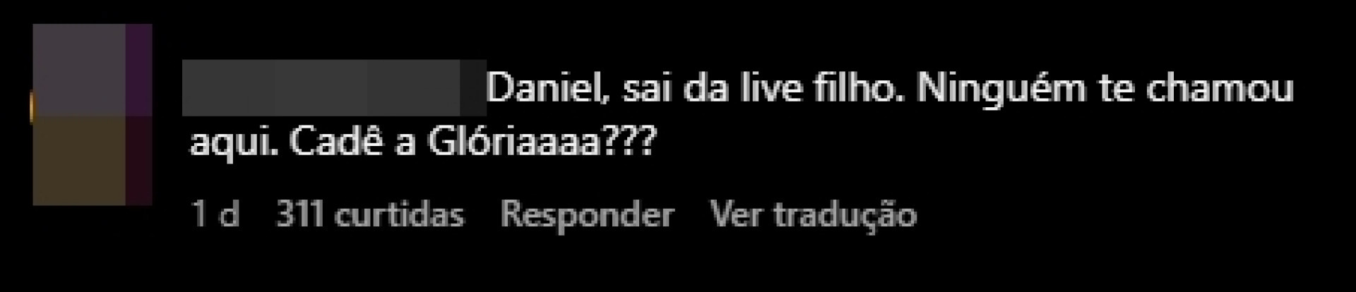 Print tirado do Instagram de Gloria Groove - Reprodução/Instagram