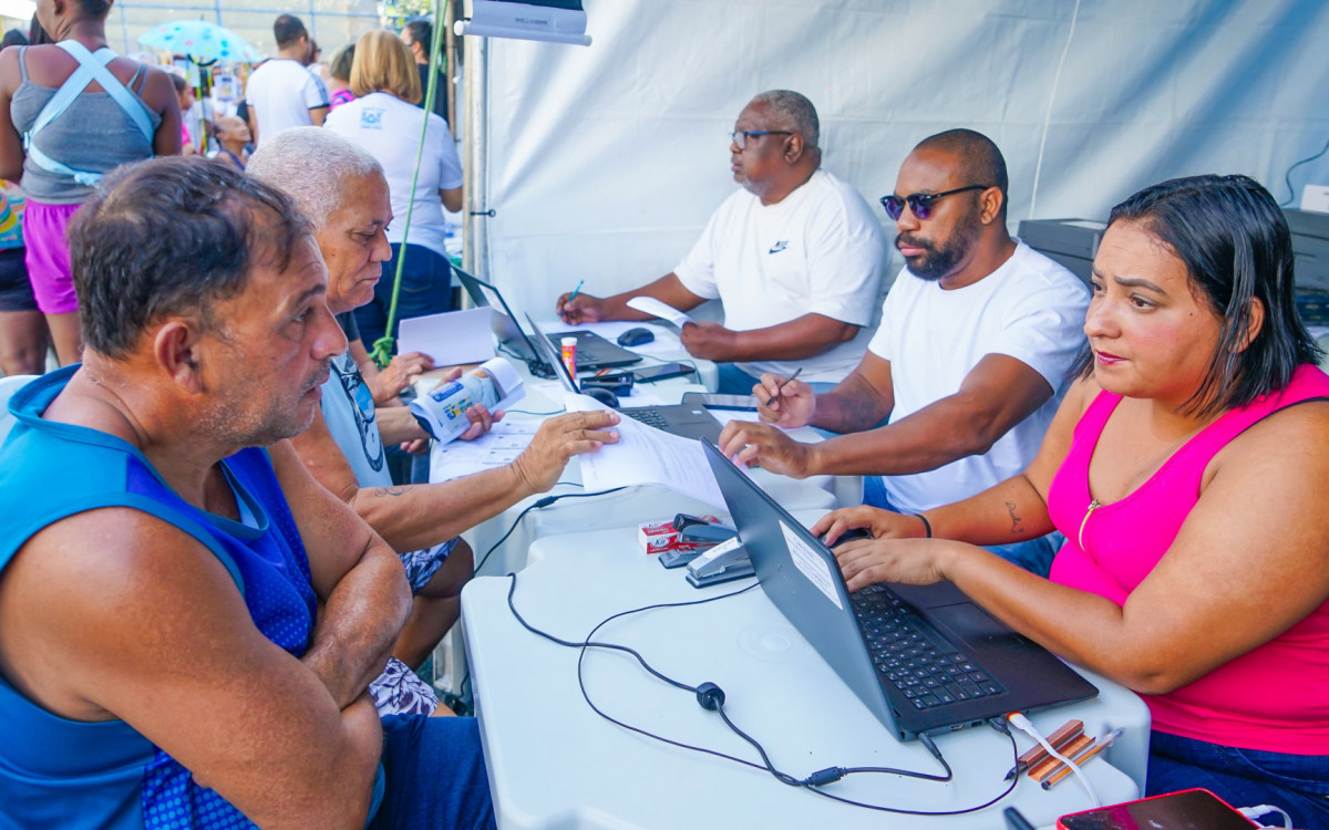 Os moradores puderam aproveitar de uma grande variedade de atendimentos