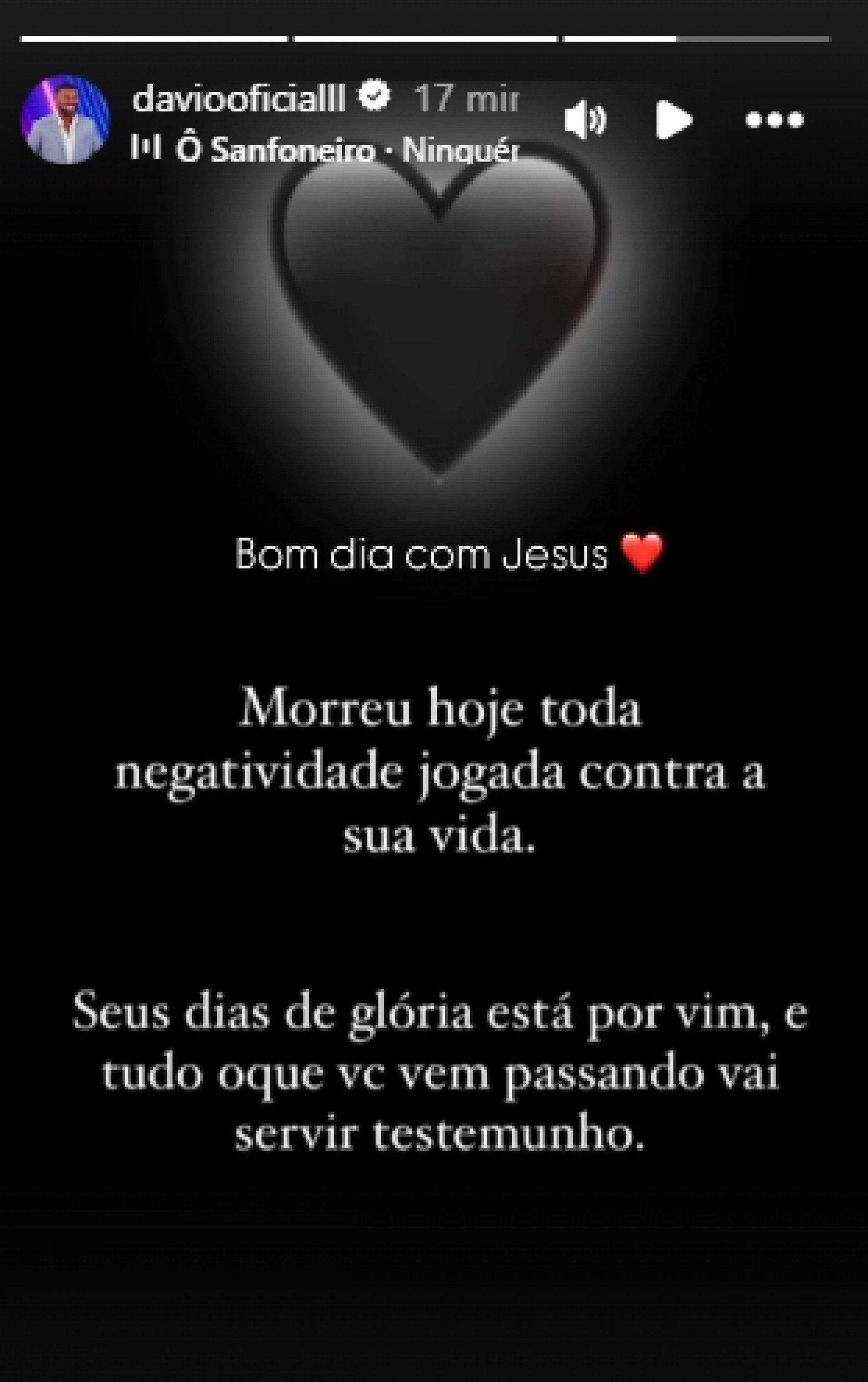 Print tirado de uma p&aacute;gina do Instagram - Reprodu&ccedil;&atilde;o/Instagram