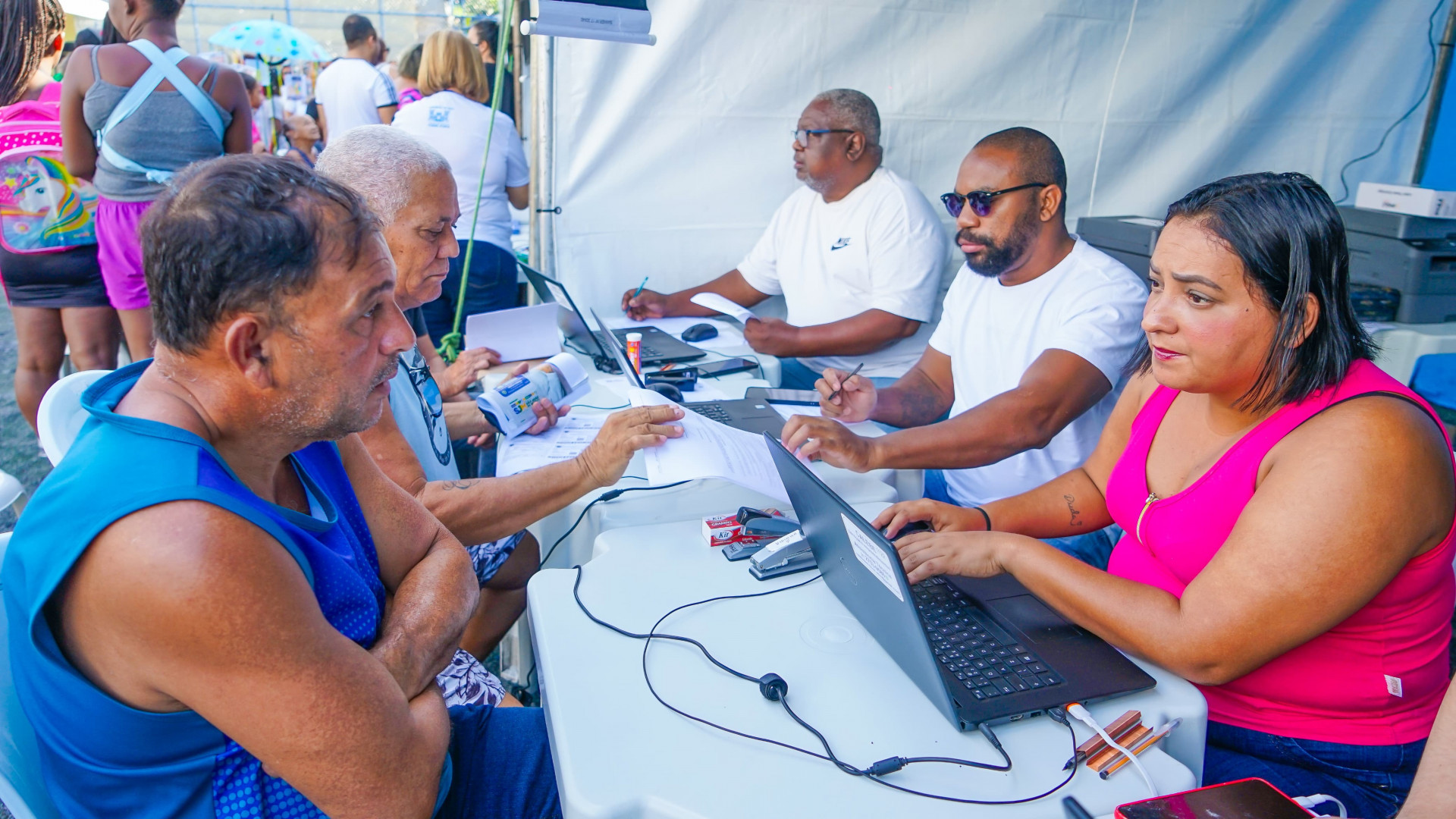 Os moradores puderam aproveitar de uma grande variedade de atendimentos - Gilberto Rocha/ PMSJM