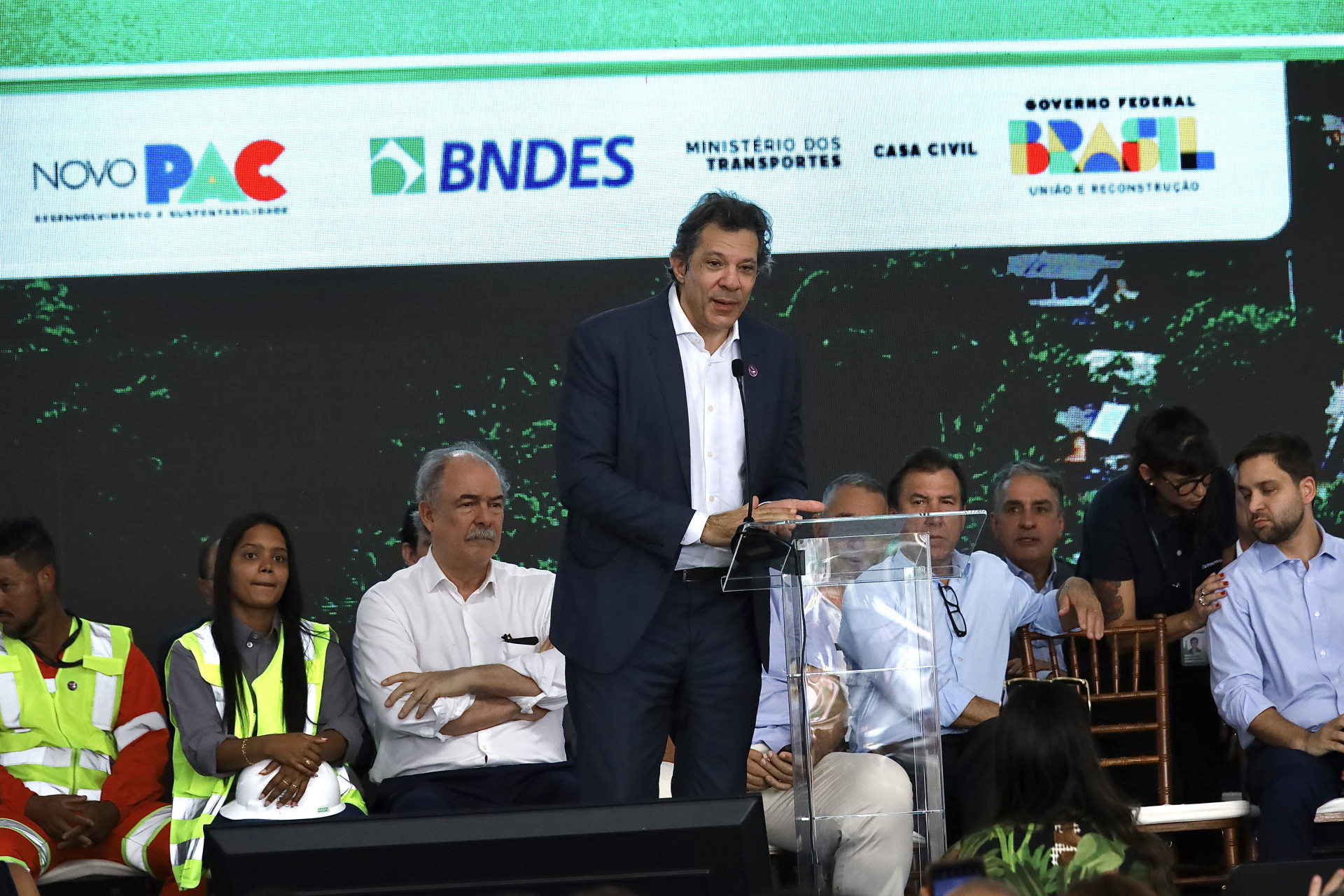 O atual ministro da Fazenda, Fernando Haddad, que tamb&eacute;m esteve presente na inaugura&ccedil;&atilde;o - Rafael Marra / PMP