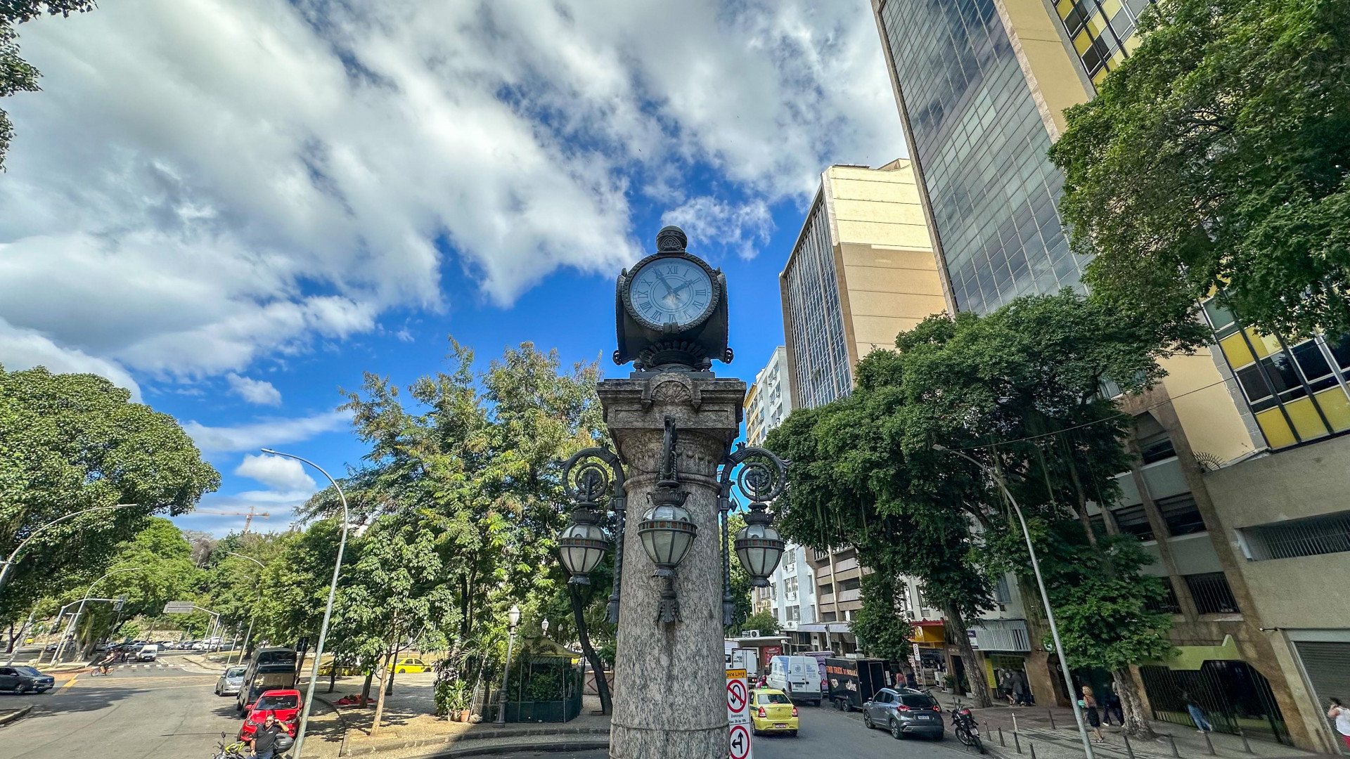 Relógio da Glória passou por manutenção e está com o visual renovado - Hector Santos / Secretaria de Conservação do Rio