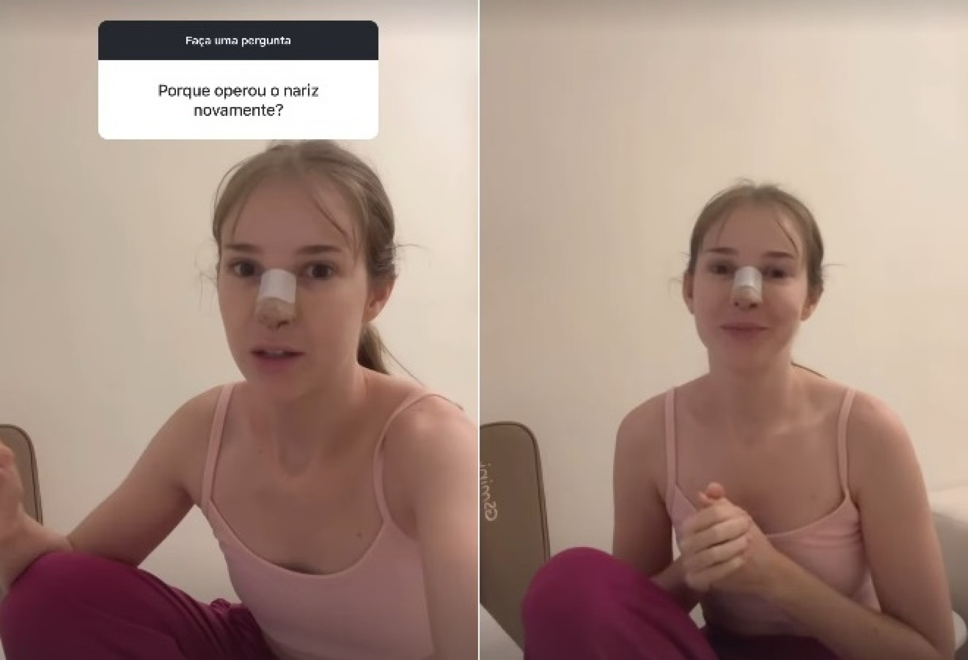 Sammy abriu o jogo sobre cirurgias no nariz  - Reprodução/Instagram 