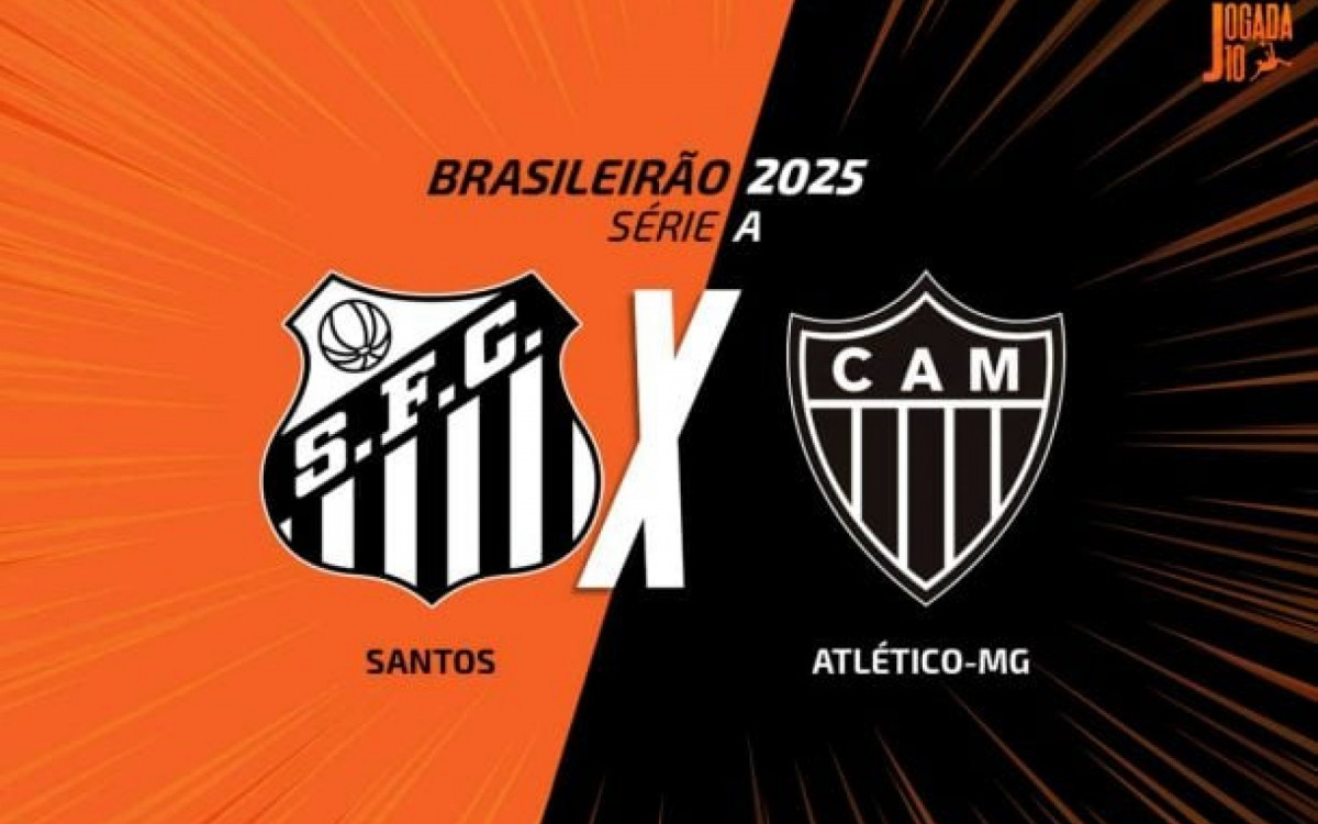 Santos x Atl&eacute;tico-MG, AO VIVO, com a Voz do Esporte, &agrave;s 20h