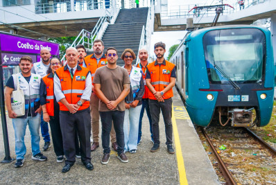 Estações ferroviárias em Meriti passam por fiscalização técnica