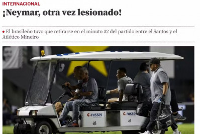 Nova lesão de Neymar repercute na imprensa internacional: 'De mal a pior'